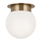 KL-ALBERS-F-G-CPZ Albers Flush 1 lt Ceiling Light Champagne Bronze