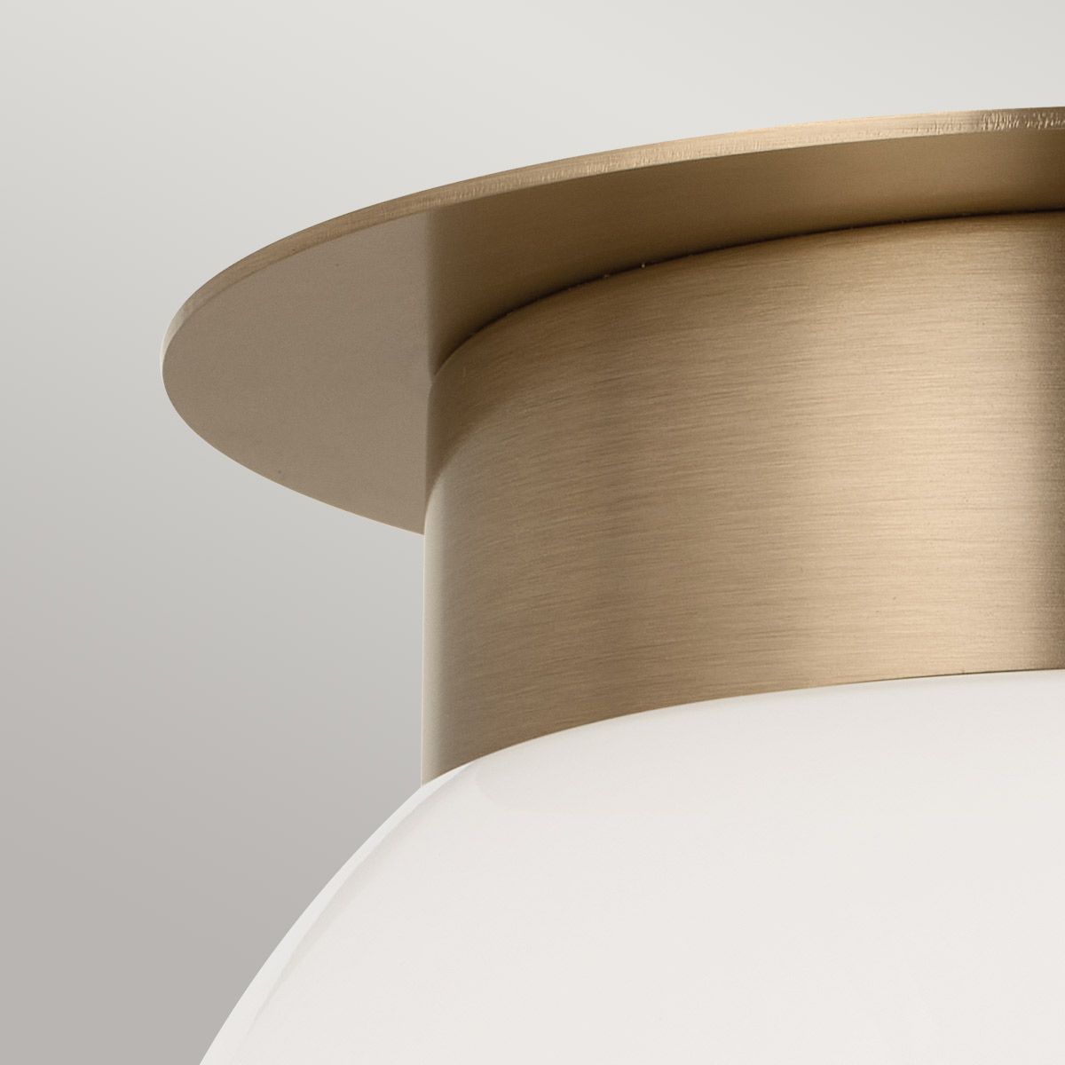 KL-ALBERS-F-G-CPZ Albers Flush 1 lt Ceiling Light Champagne Bronze