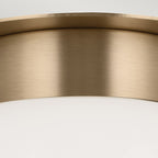 KL-ALBERS-F-G-CPZ Albers Flush 1 lt Ceiling Light Champagne Bronze
