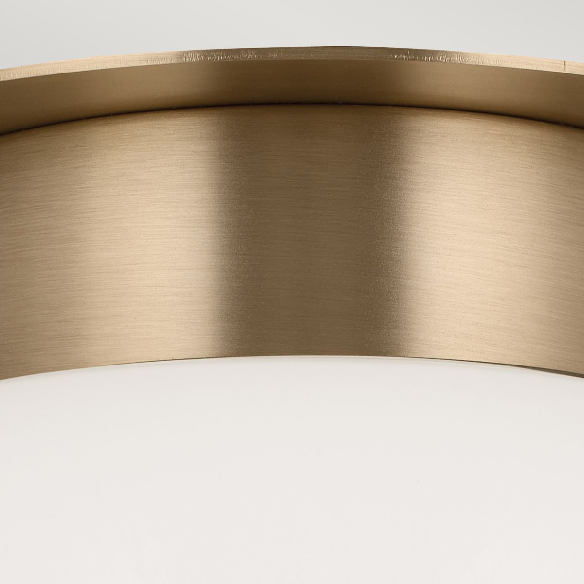 KL-ALBERS-F-G-CPZ Albers Flush 1 lt Ceiling Light Champagne Bronze