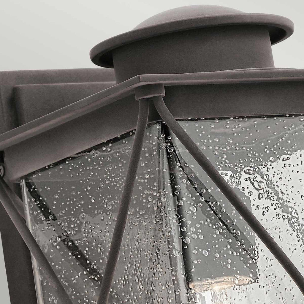 KL-ARGYLE2-M Argyle 1 Light Medium Outdoor Wall Light  Weathered Zinc