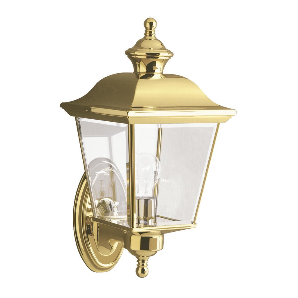 KL-BAY-SHORE1-M Bay Shore 1 Light Medium Outdoor Wall Light  Polished Brass