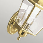 KL-BAY-SHORE1-M Bay Shore 1 Light Medium Outdoor Wall Light  Polished Brass