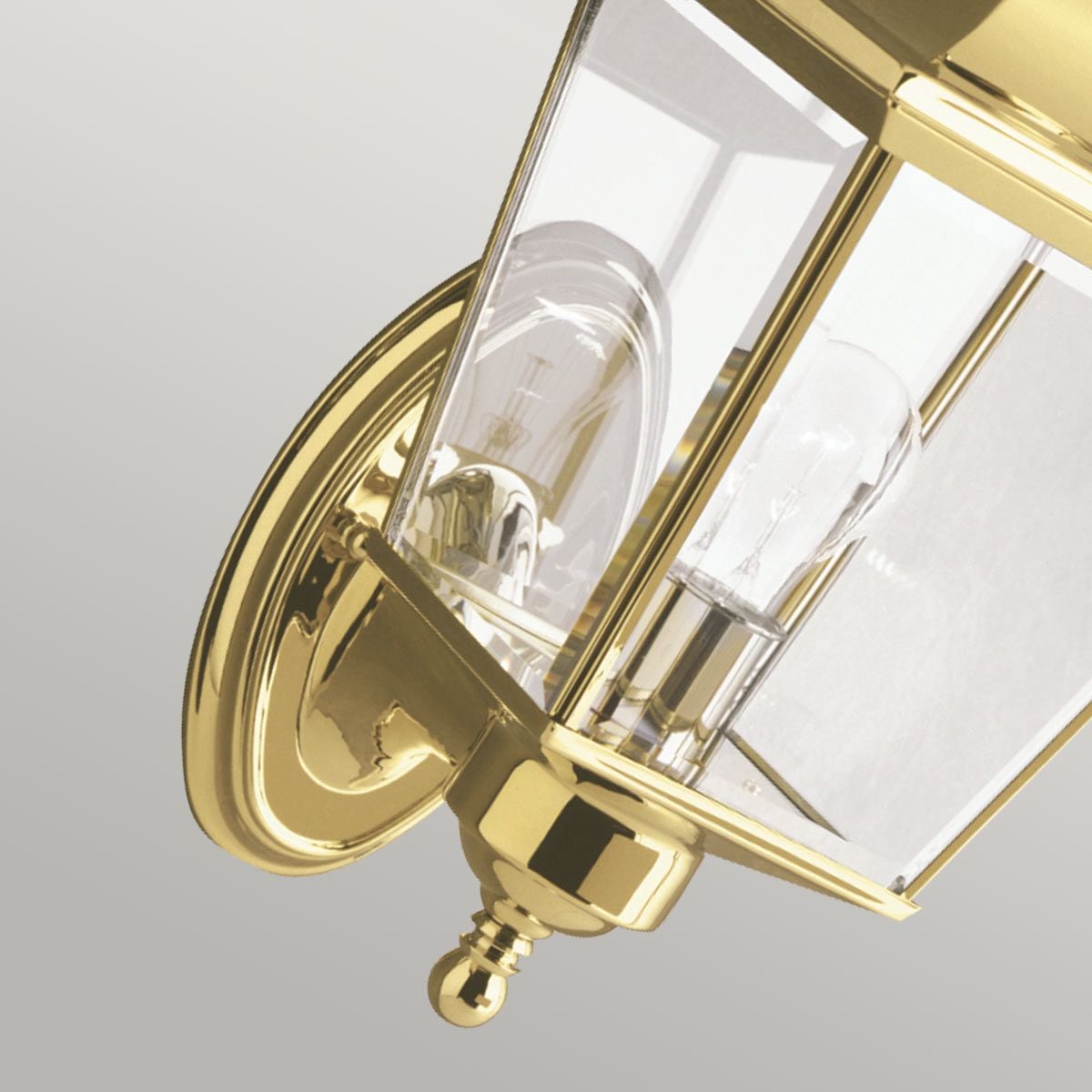KL-BAY-SHORE1-M Bay Shore 1 Light Medium Outdoor Wall Light  Polished Brass