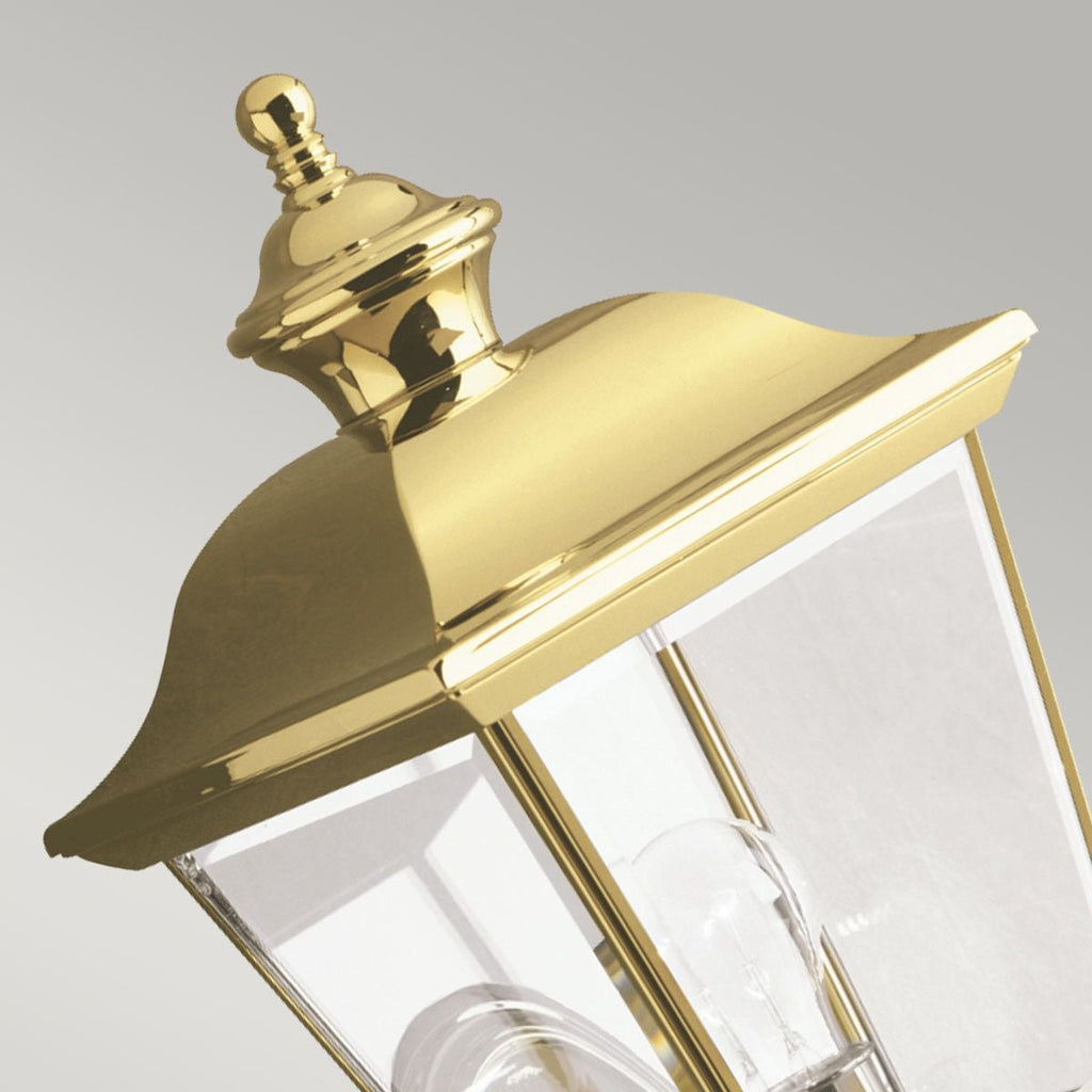KL-BAY-SHORE1-M Bay Shore 1 Light Medium Outdoor Wall Light  Polished Brass