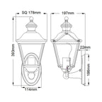 KL-BAY-SHORE1-M Bay Shore 1 Light Medium Outdoor Wall Light  Polished Brass