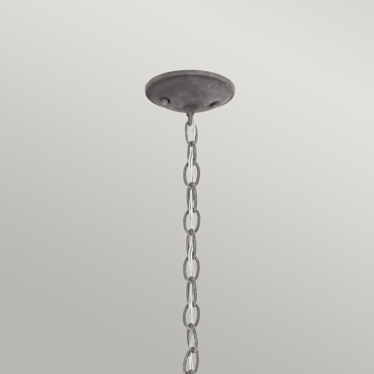 KL-BRIDGEPOINT8S Bridge Point 1 Light Small  Outdoor Chain Lantern Weathered Zinc