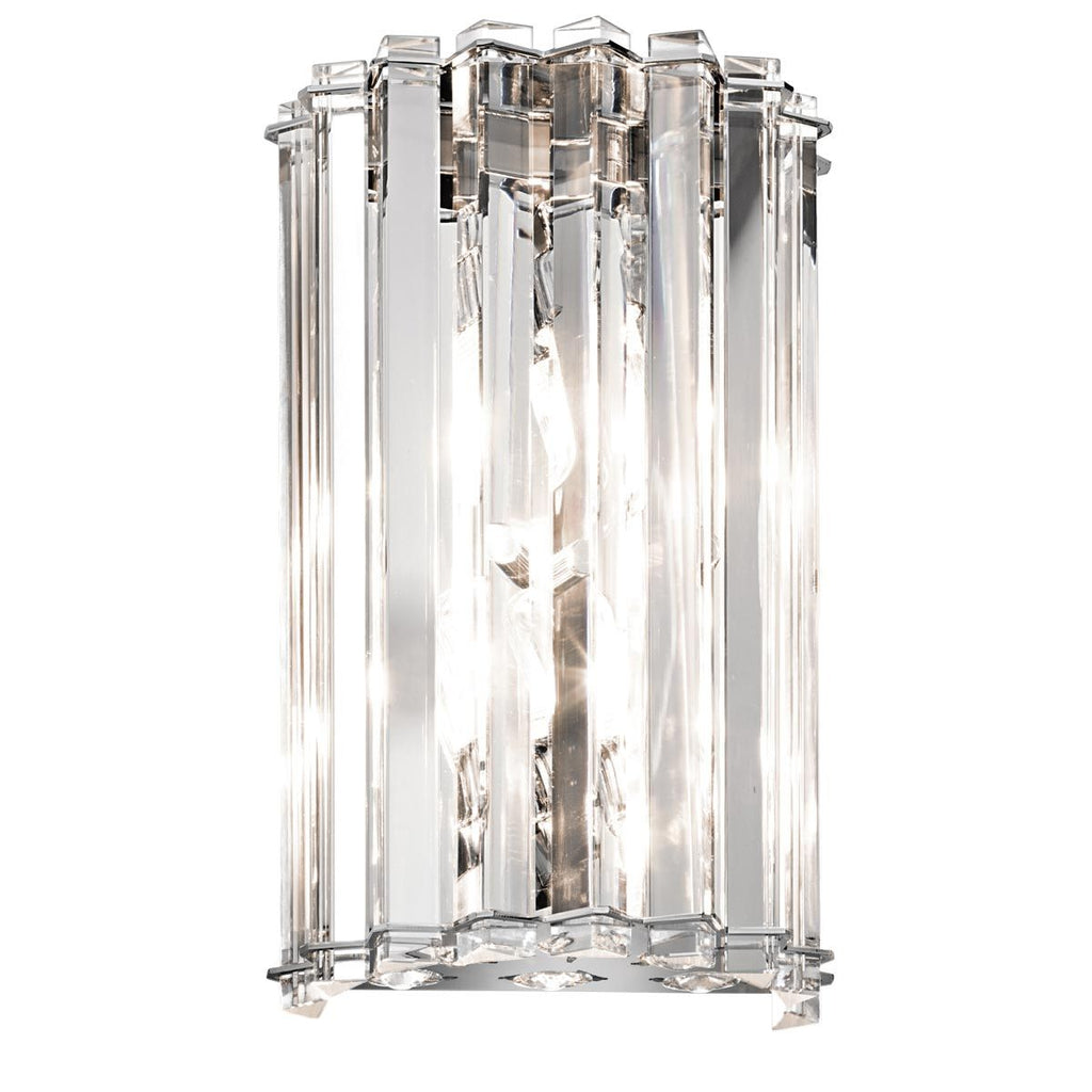 KL-CRYSTAL-SKYE2 Crystal Skye 2 Light Bathroom  Wall Light Chrome
