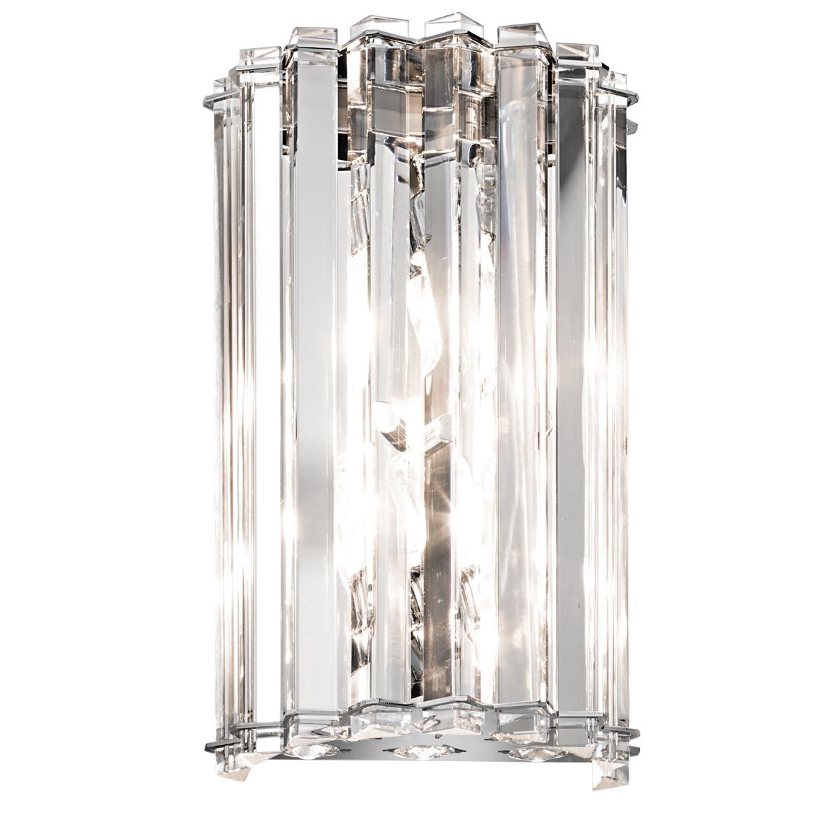 KL-CRYSTAL-SKYE2 Crystal Skye 2 Light Bathroom  Wall Light Chrome