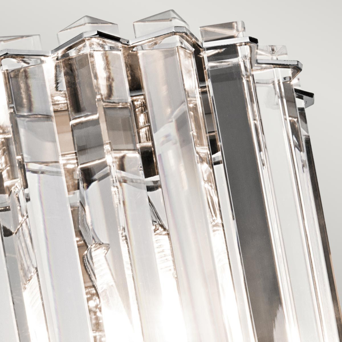 KL-CRYSTAL-SKYE2 Crystal Skye 2 Light Bathroom  Wall Light Chrome