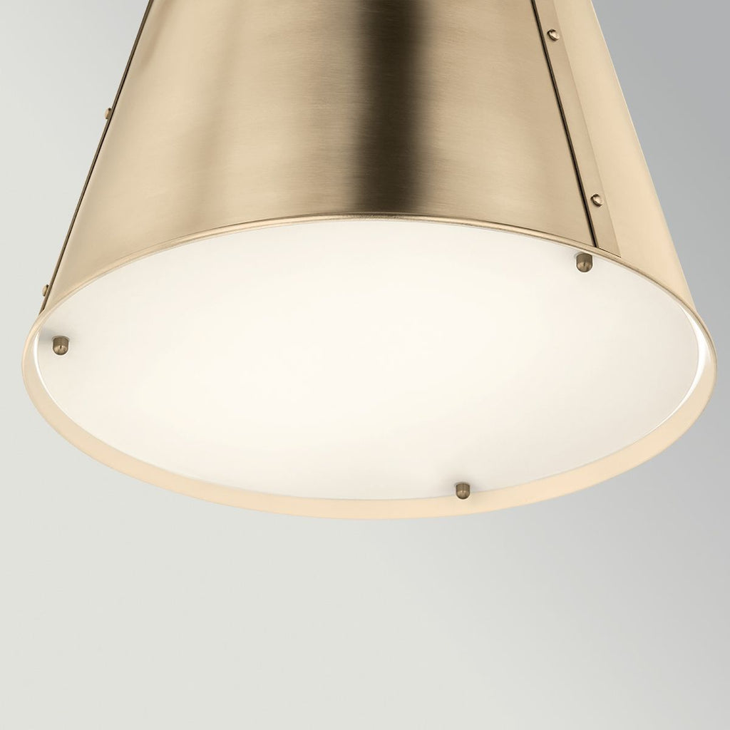 KL-ETCHER-P-L-CPZ Etcher Large Pendant Champagne Bronze