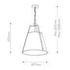 KL-ETCHER-P-L-CPZ Etcher Large Pendant Champagne Bronze