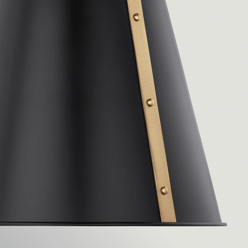KL-ETCHER-P-M-BKB Etcher Medium Pendant Black & Brass