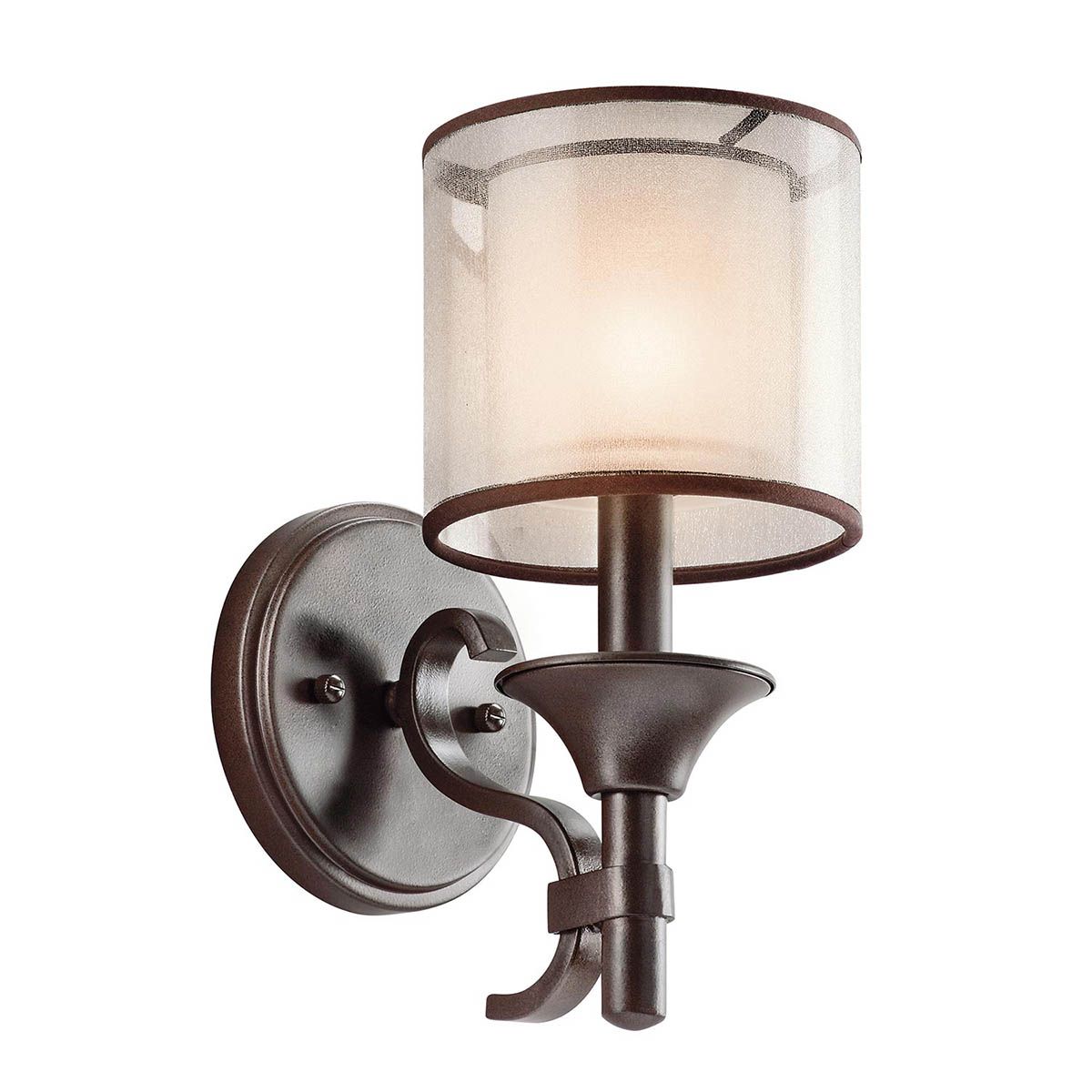 KL-LACEY1-MB Lacey 1 Light Wall Light Mission Bronze