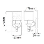 KL-LACEY1-MB Lacey 1 Light Wall Light Mission Bronze