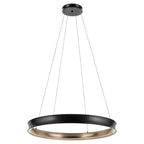 KL-LAROUSSE-LED-L-BKB Larousse - LED Large Pendant Black & Brass
