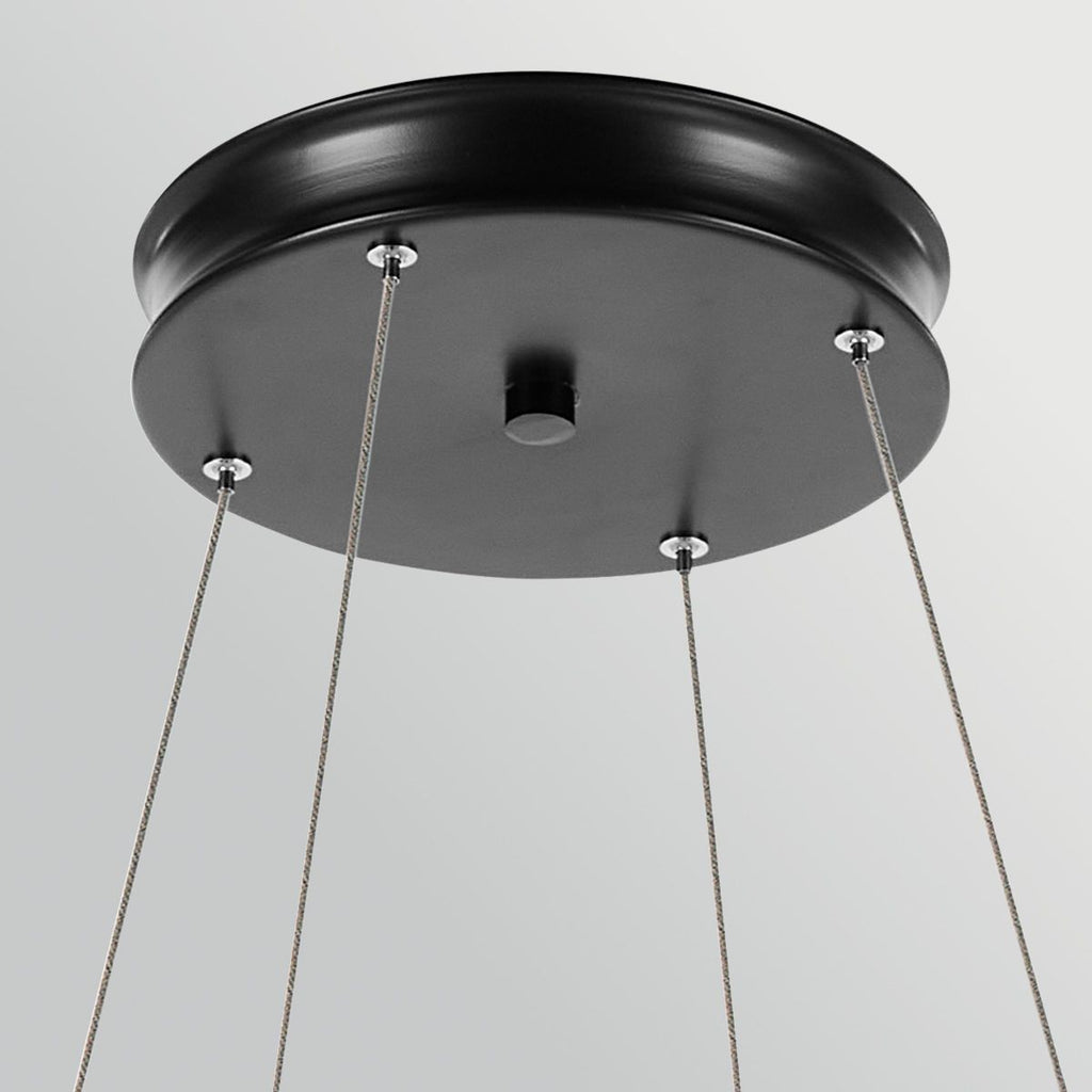 KL-LAROUSSE-LED-L-BKB Larousse - LED Large Pendant Black & Brass