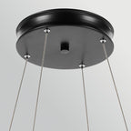 KL-LAROUSSE-LED-L-BKB Larousse - LED Large Pendant Black & Brass