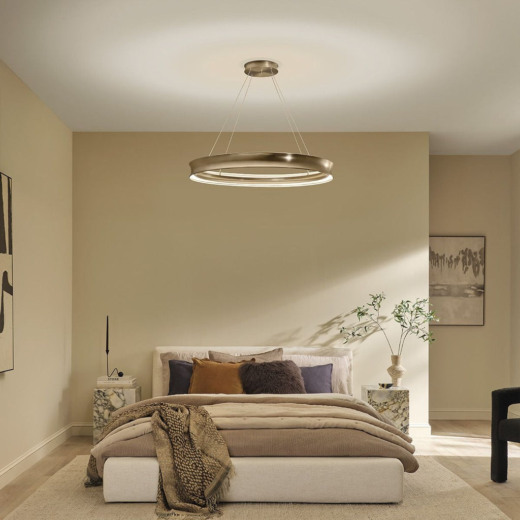 KL-LAROUSSE-LED-L-CPZ Larousse - LED Large Pendant Champagne Bronze