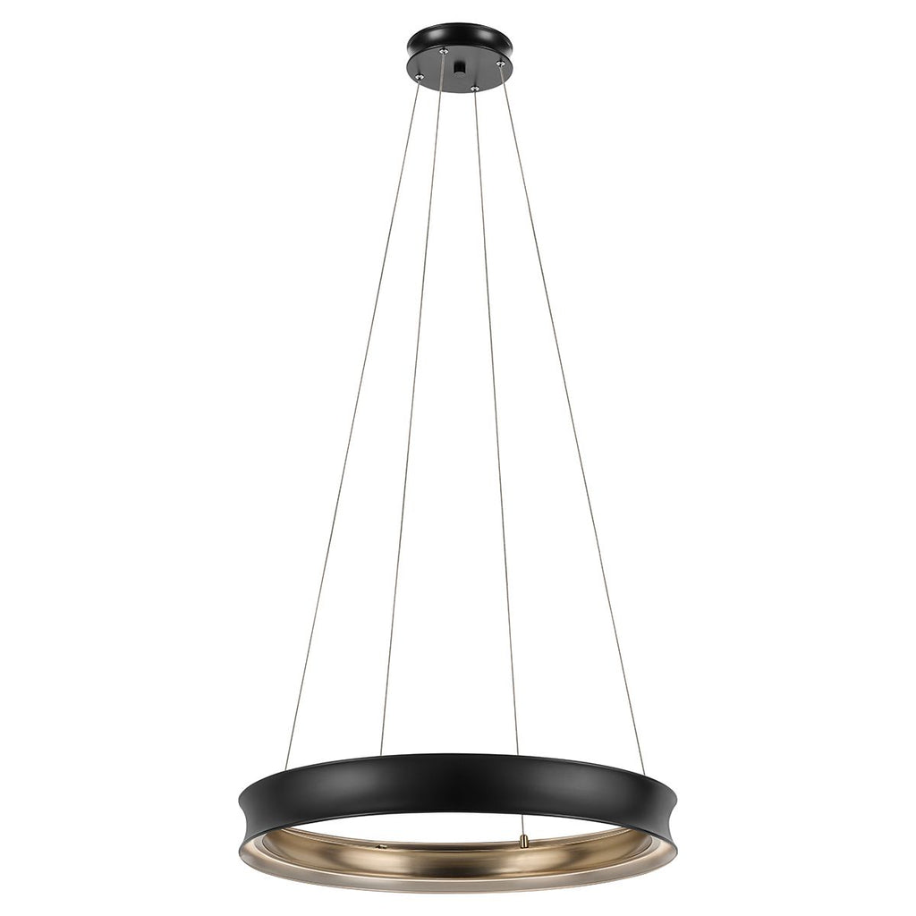 KL-LAROUSSE-LED-M-BKB Larousse - LED Medium Pendant Black & Brass