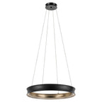KL-LAROUSSE-LED-M-BKB Larousse - LED Medium Pendant Black & Brass