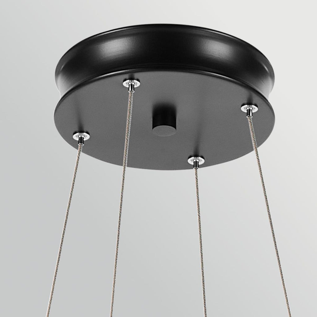KL-LAROUSSE-LED-M-BKB Larousse - LED Medium Pendant Black & Brass