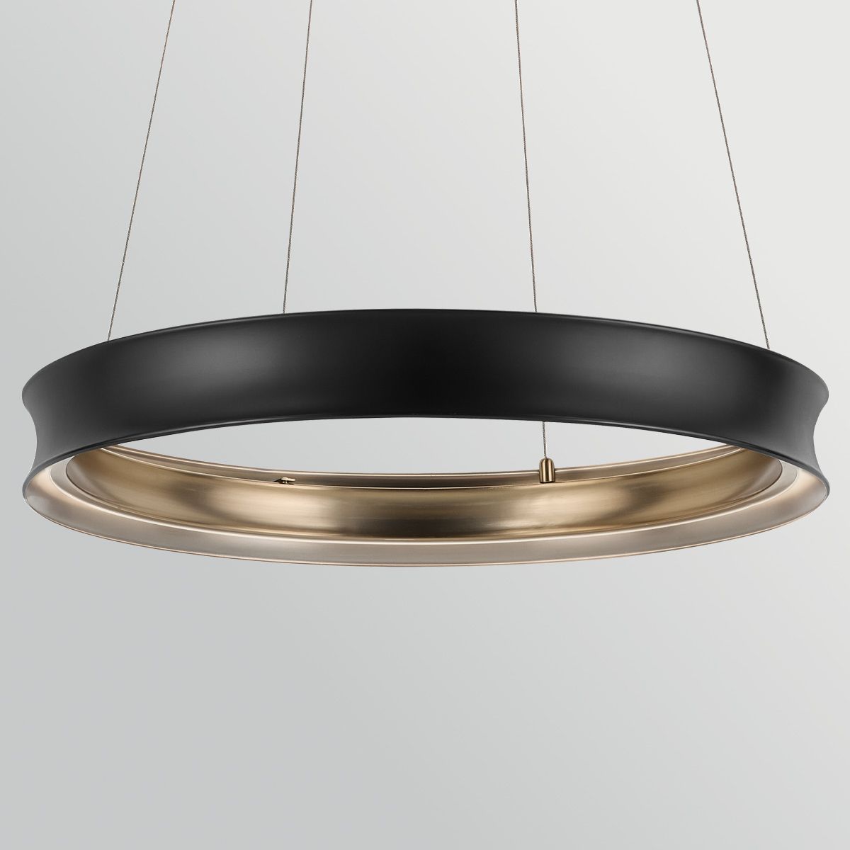 KL-LAROUSSE-LED-M-BKB Larousse - LED Medium Pendant Black & Brass