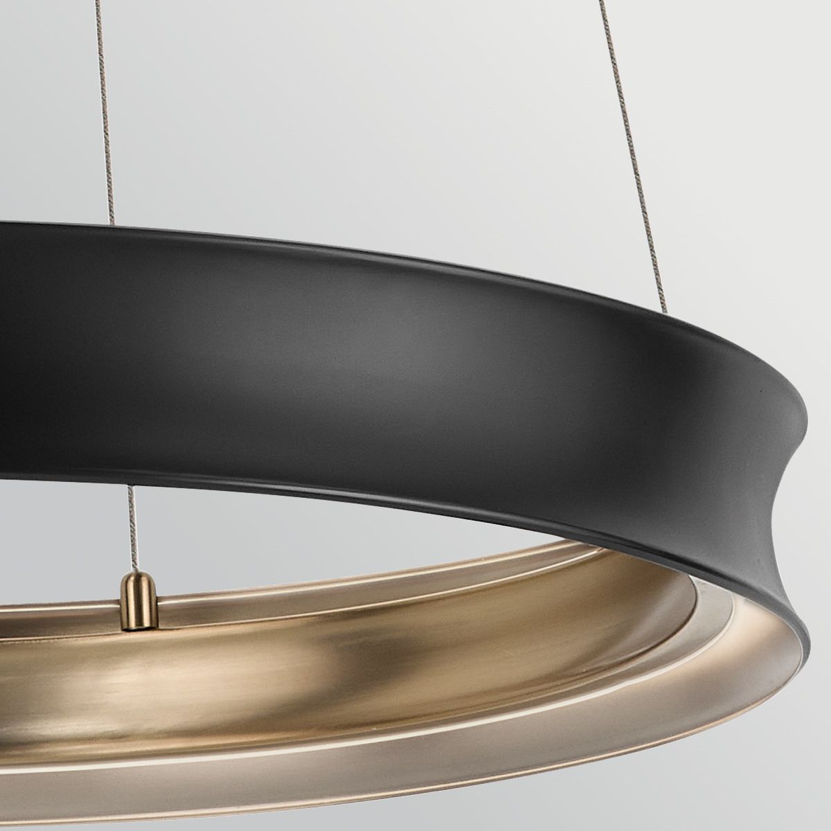 KL-LAROUSSE-LED-M-BKB Larousse - LED Medium Pendant Black & Brass