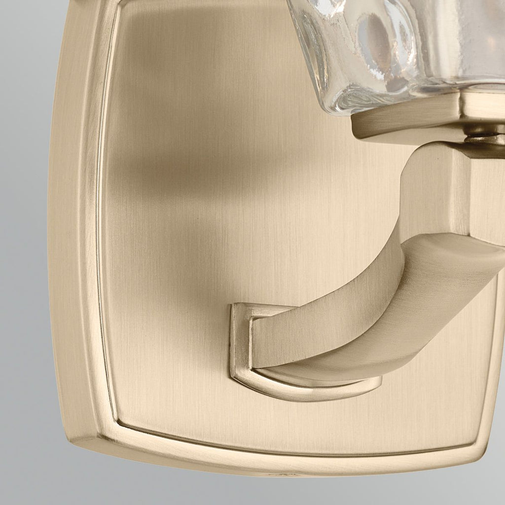 KL-MARANT1-CLR-CPZ Marant 1 Light Bathroom  Wall Light Champagne Bronze