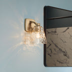 KL-MARANT1-CLR-CPZ Marant 1 Light Bathroom  Wall Light Champagne Bronze