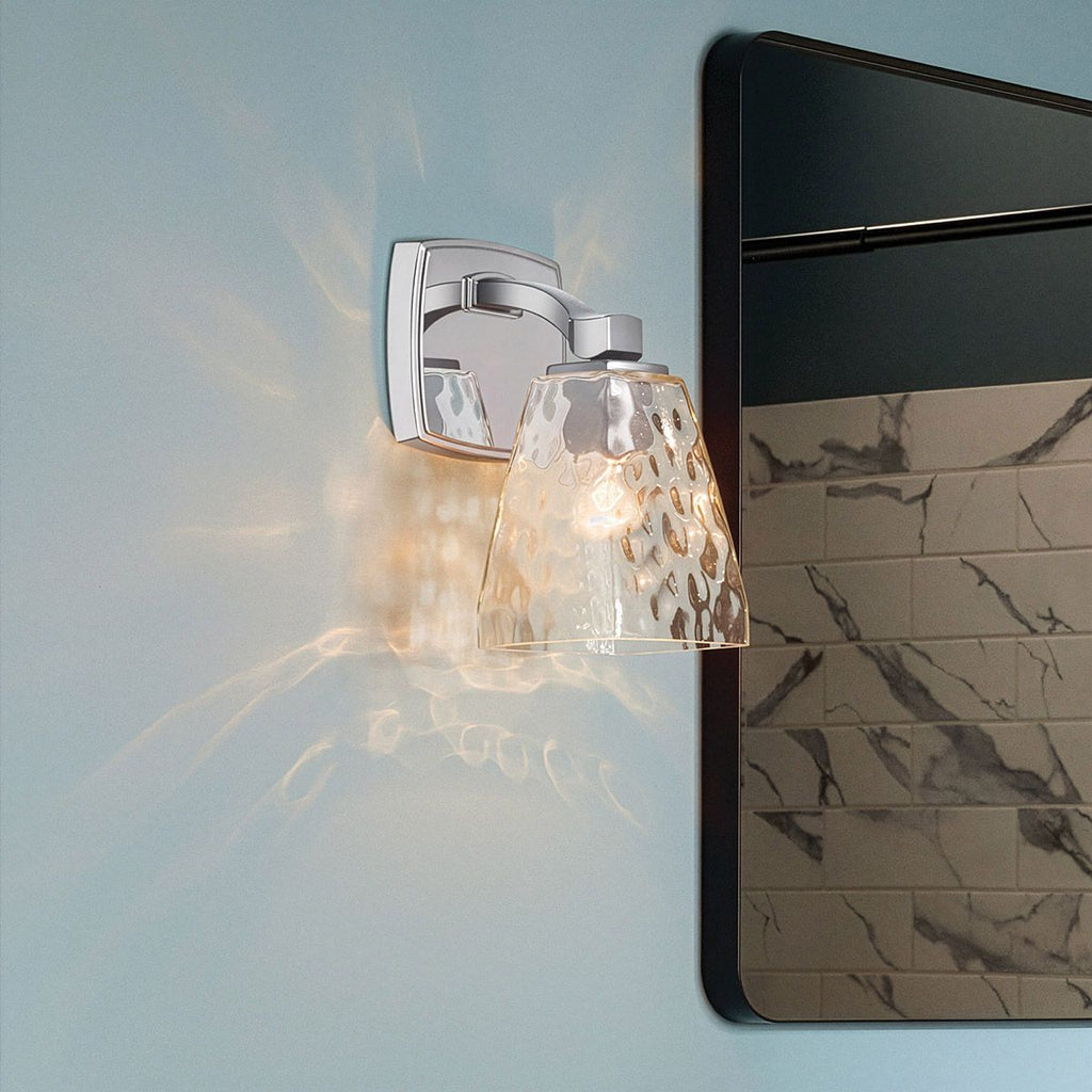 KL-MARANT1-CLR-PC Marant 1 Light  Bathroom Wall Light Polished Chrome