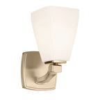 KL-MARANT1-OPAL-CPZ Marant 1 Light  Bathroom Wall Light Champagne Bronze