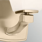 KL-MARANT1-OPAL-CPZ Marant 1 Light  Bathroom Wall Light Champagne Bronze
