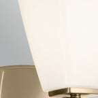 KL-MARANT1-OPAL-CPZ Marant 1 Light  Bathroom Wall Light Champagne Bronze