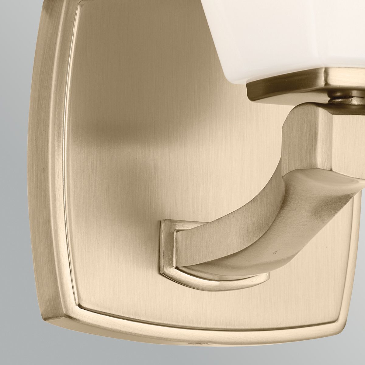 KL-MARANT1-OPAL-CPZ Marant 1 Light  Bathroom Wall Light Champagne Bronze