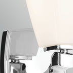 KL-MARANT1-OPAL-PC Marant 1 Light  Bathroom Wall Light Polished Chrome