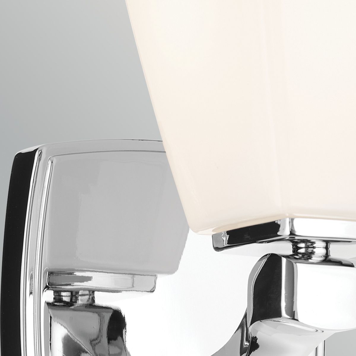 KL-MARANT1-OPAL-PC Marant 1 Light  Bathroom Wall Light Polished Chrome
