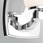 KL-MARANT1-OPAL-PC Marant 1 Light  Bathroom Wall Light Polished Chrome