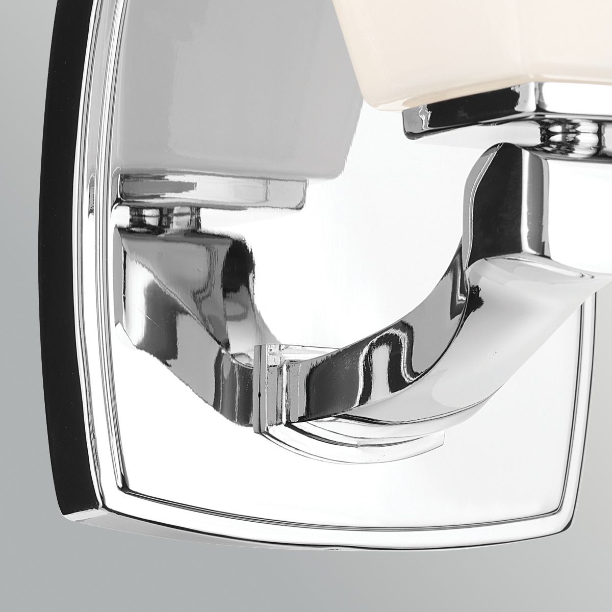 KL-MARANT1-OPAL-PC Marant 1 Light  Bathroom Wall Light Polished Chrome
