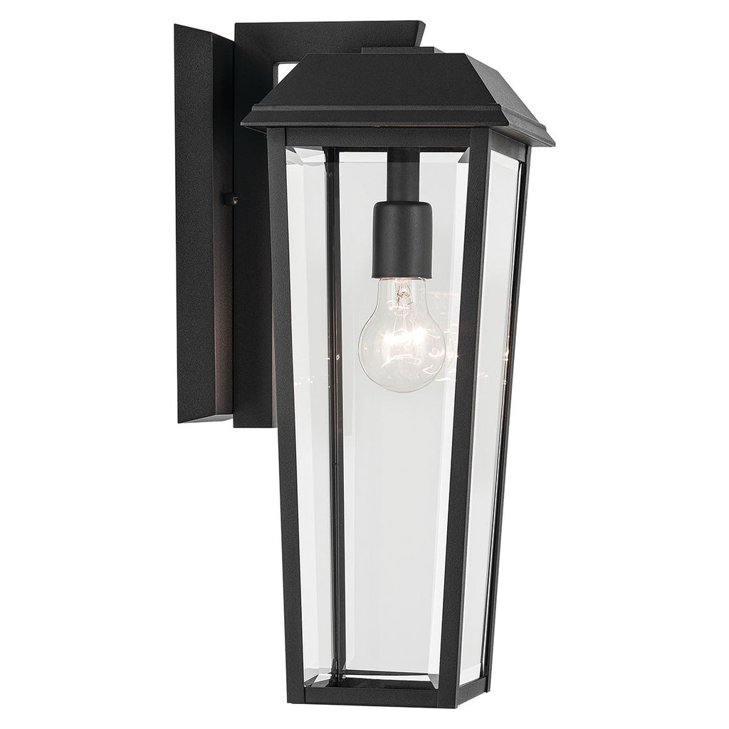 KL-MATHUS2-M-BK Mathus Medium Outdoor Wall   Lantern Black