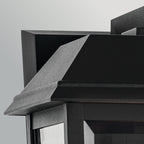 KL-MATHUS2-M-BK Mathus Medium Outdoor Wall   Lantern Black