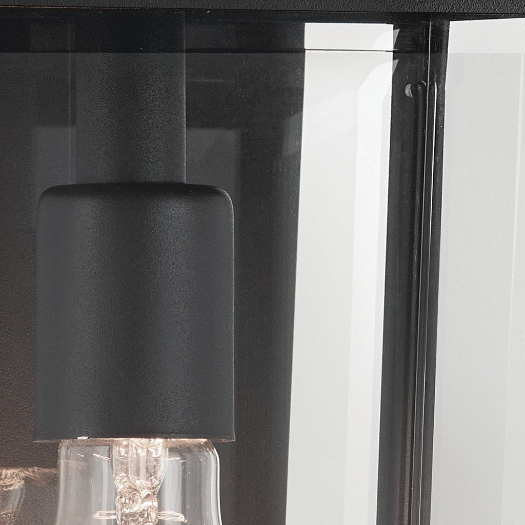 KL-MATHUS2-M-BK Mathus Medium Outdoor Wall   Lantern Black