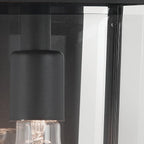 KL-MATHUS2-M-BK Mathus Medium Outdoor Wall   Lantern Black
