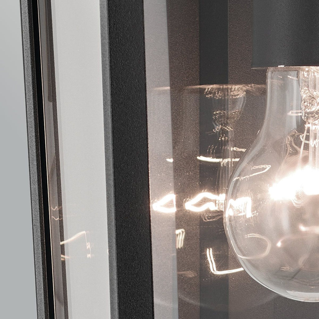 KL-MATHUS2-M-BK Mathus Medium Outdoor Wall   Lantern Black