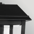 KL-MATHUS2-M-BK Mathus Medium Outdoor Wall   Lantern Black
