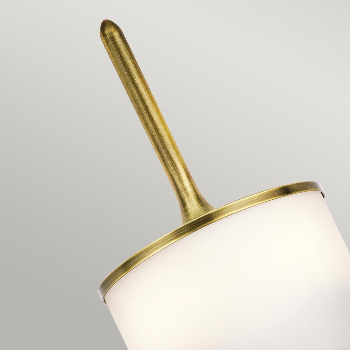 KL-MONA-S-NBR Mona 2 Light Bathroom  Wall Light Natural Brass