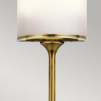 KL-MONA-S-NBR Mona 2 Light Bathroom  Wall Light Natural Brass