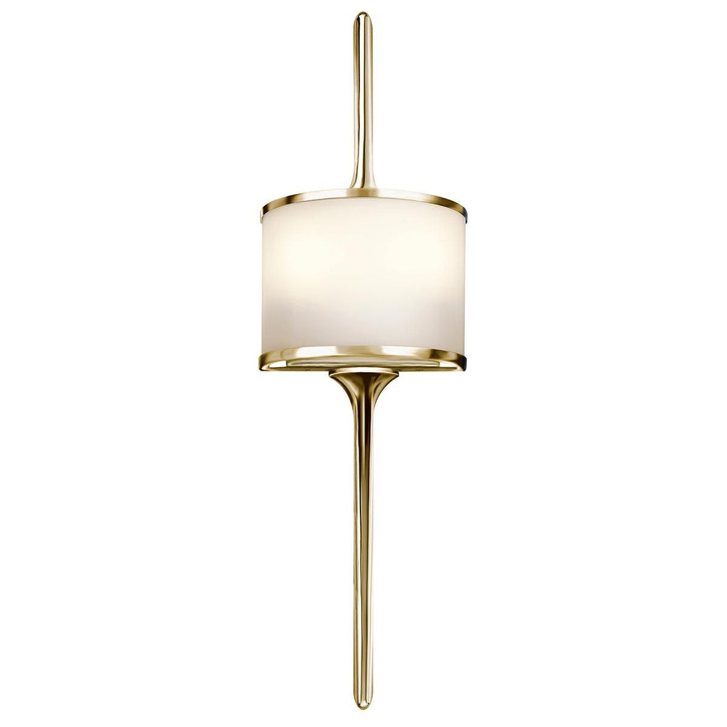 KL-MONA-S-PB Mona 2 Light  Bathroom Wall Light Polished Brass