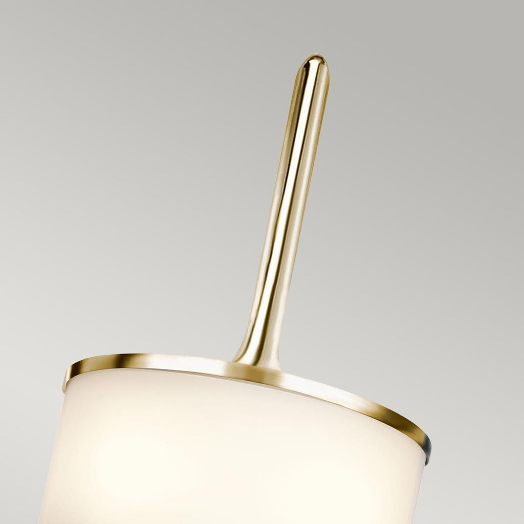 KL-MONA-S-PB Mona 2 Light  Bathroom Wall Light Polished Brass