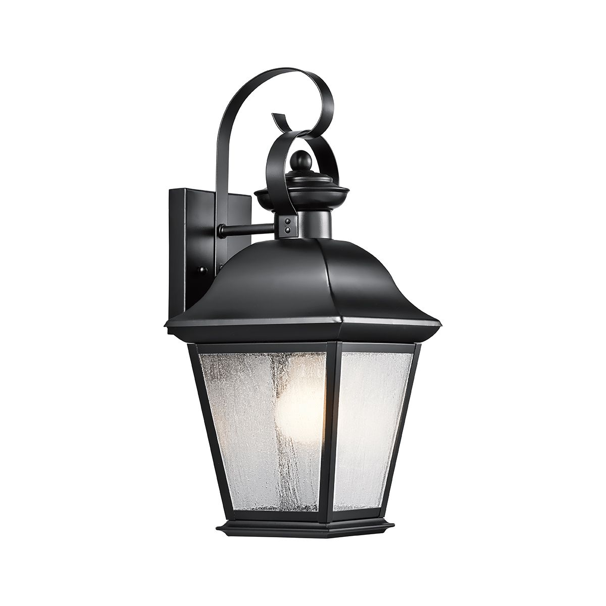 KL-MOUNT-VERNON2-M-BK Mount Vernon Medium  Outdoor Wall Lantern Black